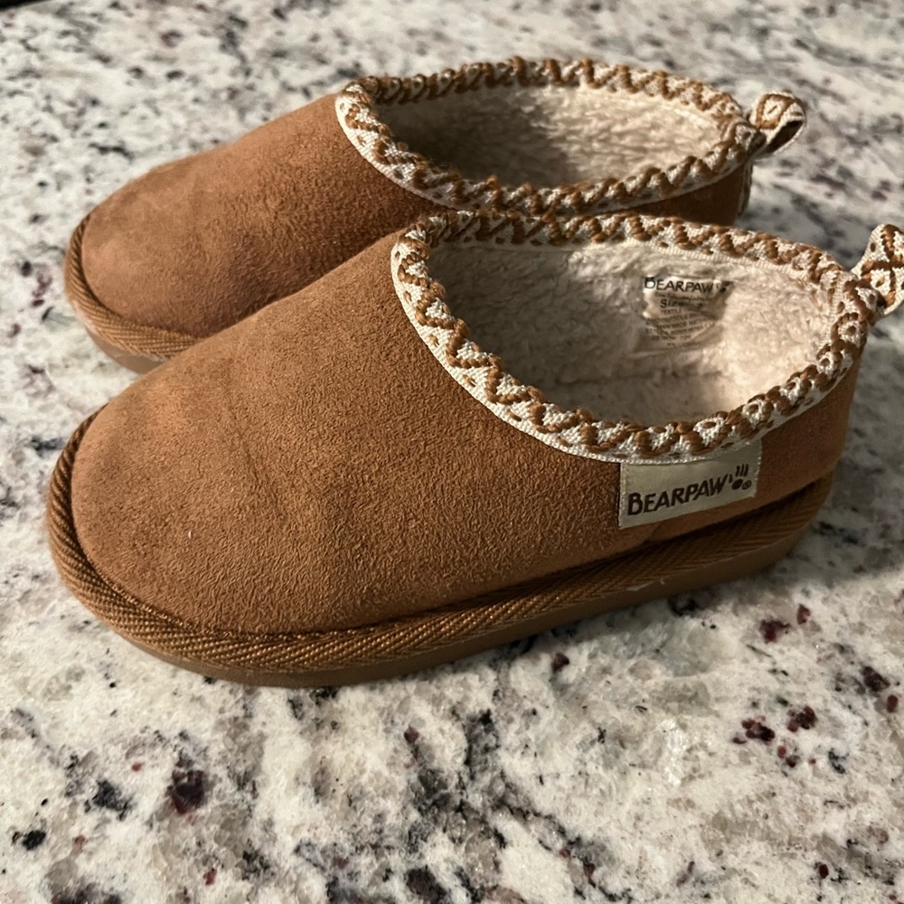 BearPaw Brown Suede Slip-Ons